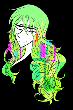 saccharinescorpion:  Makishima’s hair is