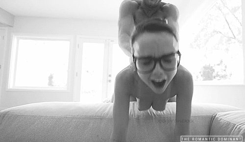 the-romantic-dominant:  Girls in Glasses. Yum.  I love her expression, and how her