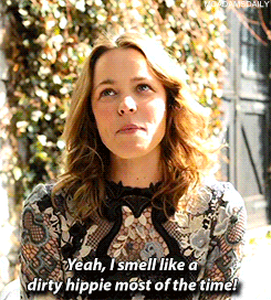 mcadamsdaily:“I love patchouli. I wear patchouli oil and everybody always says, ‘You smell lik