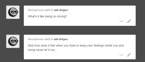 ask-shigeo: ”It’s scary, sometimes.”
