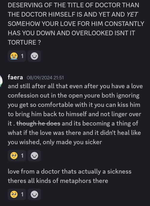 Wow I Cannot Let Go Of The Idea Of Tenmartha As A Love That Severs Rather Than Mends
