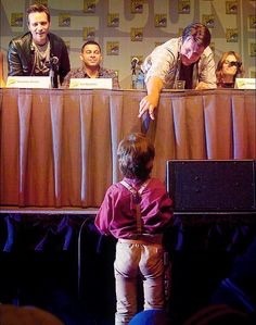 Saw this picture and the kid immediately stole my heart. I think I may have wiped a tear. Not only must he love Firefly and Captain Mal, but he was there for Castle. And look at him, dressed as Captain Tightpants himself. He has obviously been...