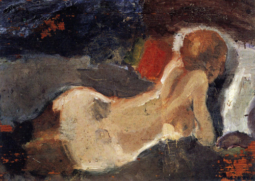 neo-catharsis: George Bouzianis,  Reclining Woman, 1919