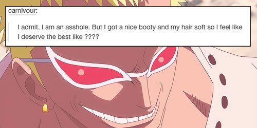 zetsuuen:  One Piece Text Post Meme feat. Doflamingo