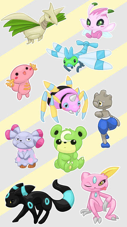 Some fave Johto shinies &lt;3