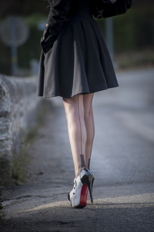 Legs, tights and heels