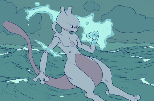 turndecassette:Fave Pokémon – Mudkip (in the mangroves) + Mewtwo(suggested by @skelephone)