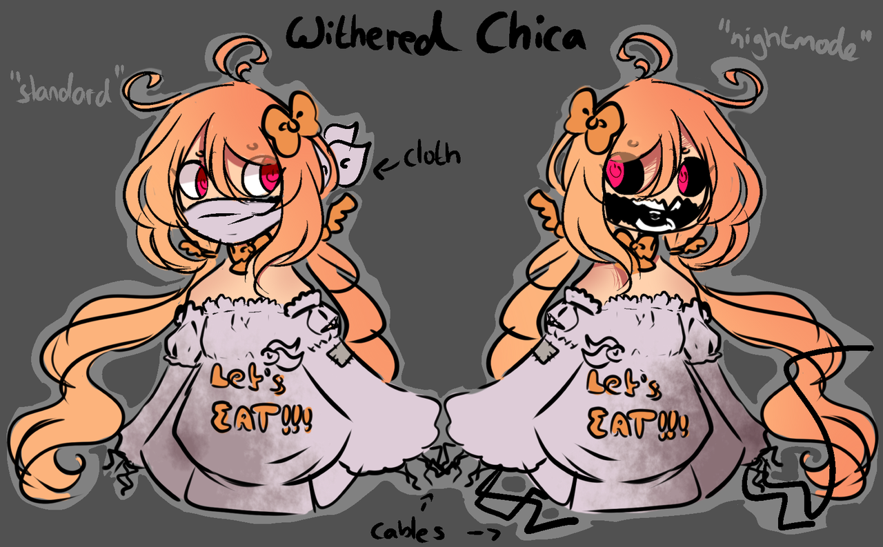 FanArt : withered chica with g .