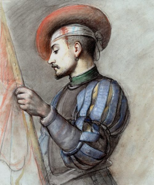 Jean-Victor Schnetz, 'Soldat Espagnol Bless, Tude Pour La Bataille De Crisoles' / 'Spanish Soldier Wounded,