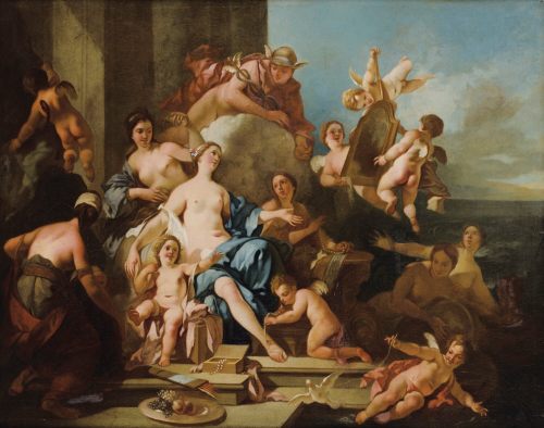 hildegardavon: Pierre-Jacques Cazes, 1676-1754  Venus and Mercury, n/d, oil on canvas, 81x101 c