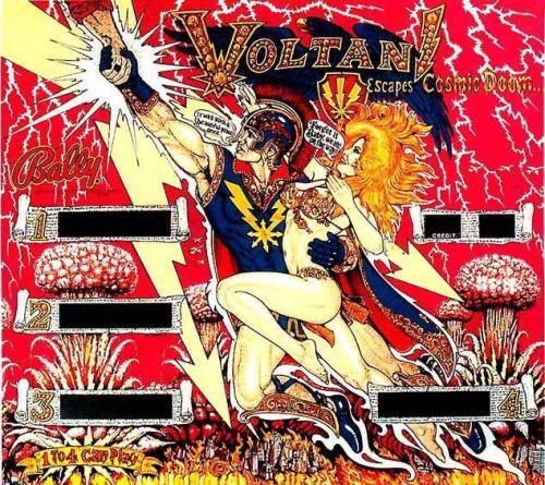 Voltan, one of the better Bally pinball machines. 