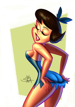 joeldesouzaart:  Betty Rubble by jfsouzatoons