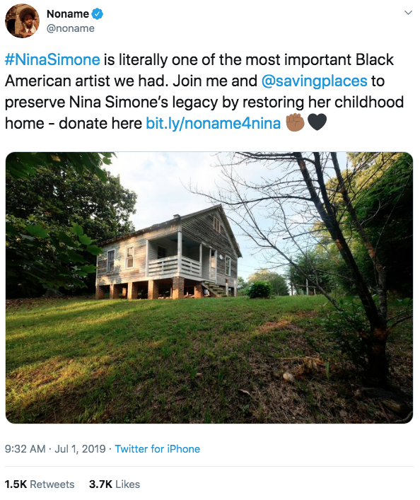 thechanelmuse:  Restore Nina Simone’s Childhood Home “Tucked away in Tryon, North