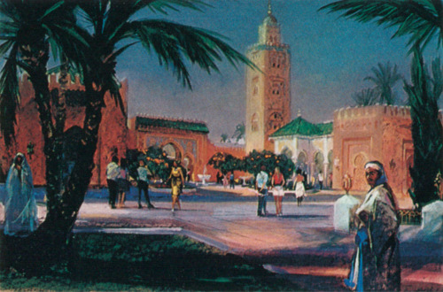 Morocco Pavilion in Epcot Center Concept Art