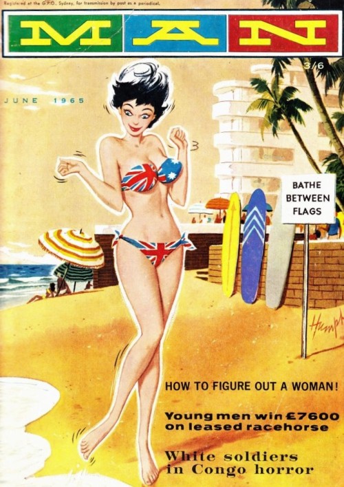 Man Magazine - Covert art by Phil “Humph” Belbin (1960-1966)