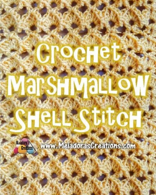 Marshmallow crochet stitch - free crochet pattern #crochet #crocheting #freecrochetpattern #crochetp