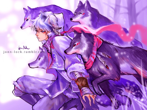 jonn-lock:  Tigress & Wolf. Pieces I might include for school. :) (For the Tigress, her front leg is bent, so you only see her other leg.) EDIT: I fixed the front leg of the wolf. >3> 
