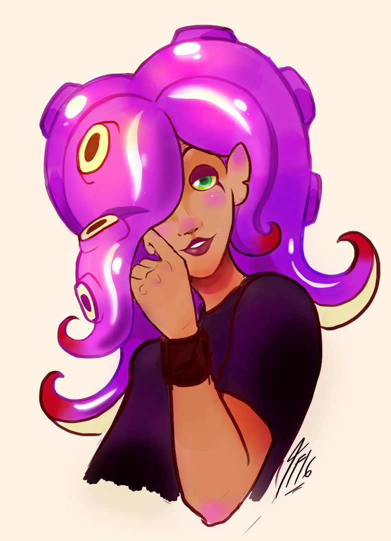 cafe-cardamari: Results of me fooling around with an idea that octolings have fully