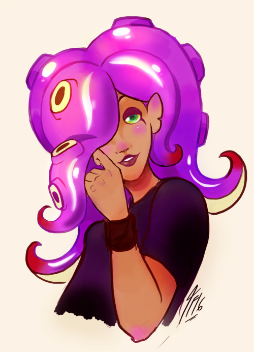 cafe-cardamari: Results of me fooling around with an idea that octolings have fully green eyes like their octopus forms and I kinda like it. A LOT Help. I’ve fallen for fully green eye Tetrox and I can’t get up. 