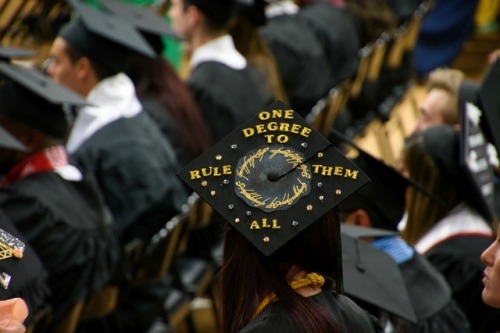 Graduation caps, UW-Parkside Class of 2017