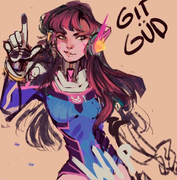 lalacoo:  Here’s a real ass D.va wip lmao