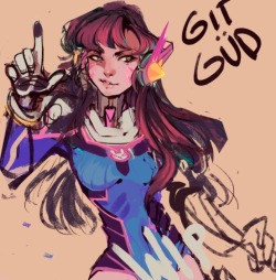 Lalacoo:  Here’s A Real Ass D.va Wip Lmao