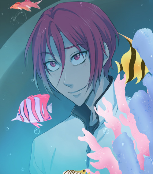 sexuallyfrustratedshark:  So I asked for prompts on twitter the other day, one of them was aquarium date, based on the rinharu dvd illustration. I’m not a big fan of Panty & Stocking with Garterbelt, but I always loved the aquarium scene, so I