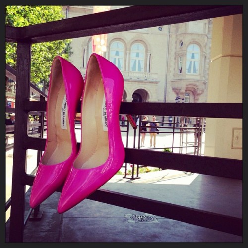 sunday, patent leather, luxembourg, fuchsia, patent, stiletto heel, bb, photooftheday, shoes, visit,