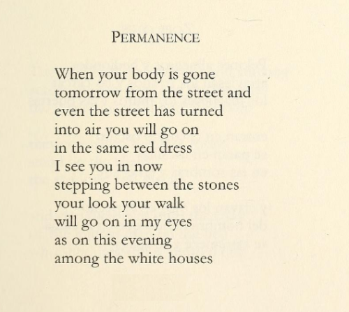 Homero Aridjis, ‘Permanence’ (trans. George McWhirter), Ojos, de Otro Mirar / Eyes to See Otherwise: