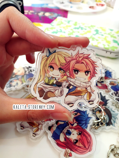 lapoin:  [ Fairy Tail - Acrylic Charms ]My shop is finally open for pre-orders! Please note that pre orders end on the 18th of June and will be shipped end of June. All charms are ű each and a discount is applied if you buy the whole set!The store will