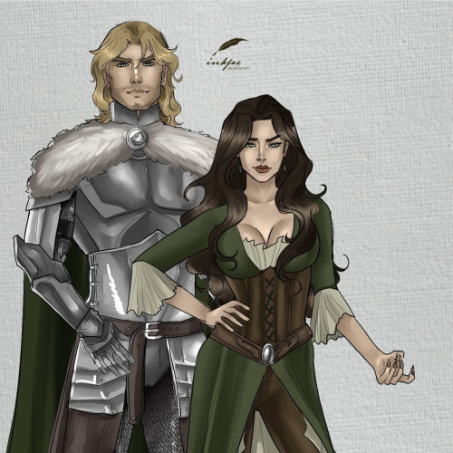 Throne Of Glass Characters & Couples Artist: Inkfaeart