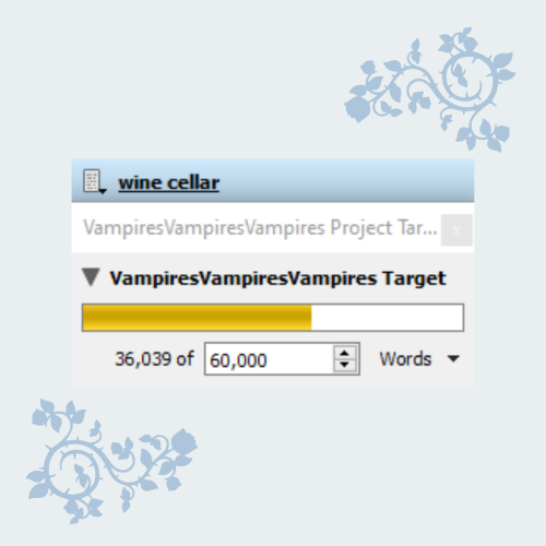 wordcount Wednesday, 5.11.22project: gay Victorian vampire throuplewordcount: 36,039words cut: 7,261