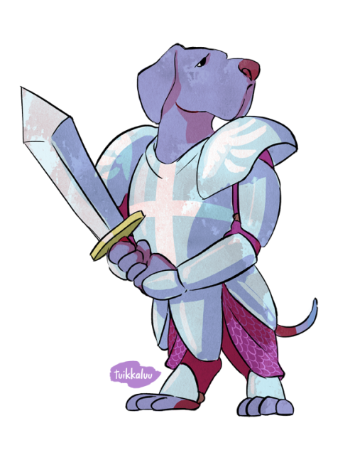 I’ve made designs of my friends’ pets as classical RPG class characters. In order there&