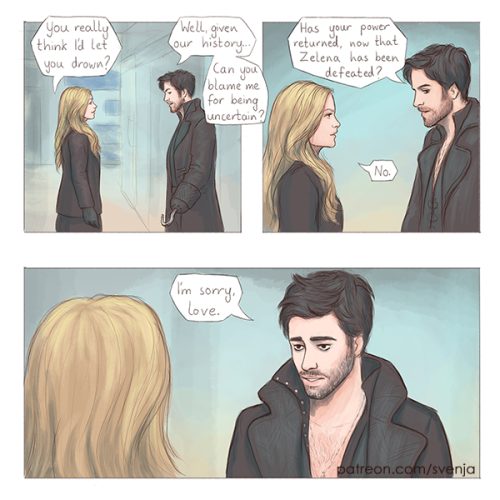 “Second Thought”, an alternative take on the Captain Swan scene in the hospital after fighting Zelen