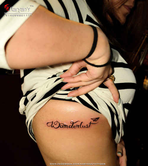 tattoo-babes:  Wanderlust Tattoo by Aaryan Tattooist, Aaryans, Ahmedabad, India.