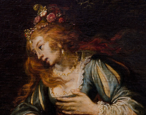 hildegardavon:AnonymePyrame et Thisbé, début du 17e siècle, huile sur bois, 63,5x54,5 cm Musées de 