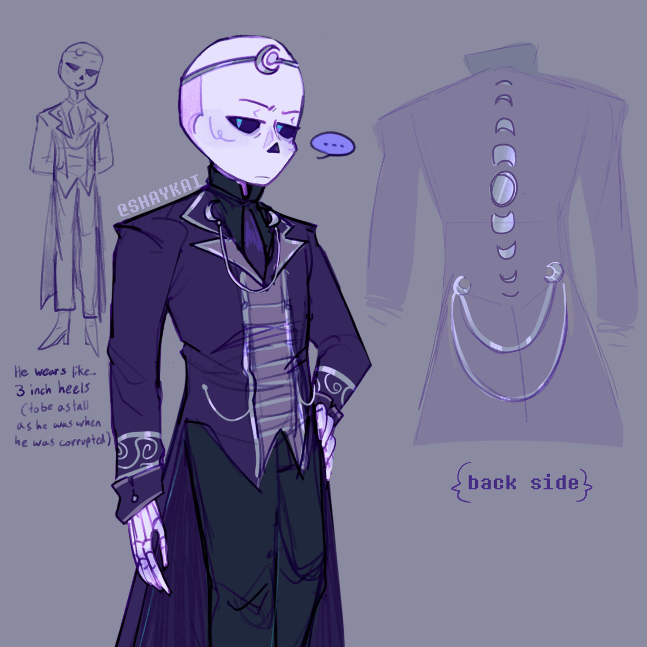 WishingStarInAJar ✨🫙 on X: A simple reference sheet for my AU version of Nightmare  Sans. Please meet Ephialtes, the smokey ex-Guardian of the Sacred Tree, now  the Bringer of Nightmares. Profile:  #