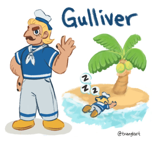 A little human Gulliver to cheer myself up! ….wake up, Gulliver!!!