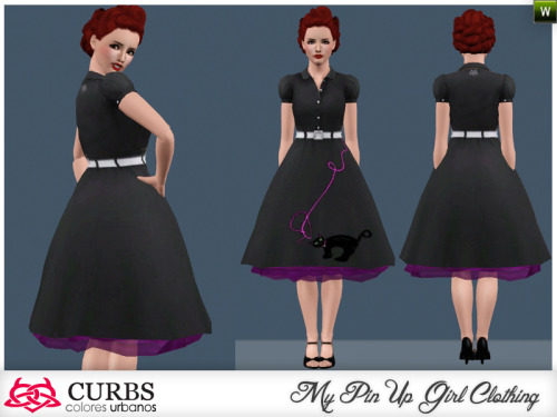 ⸸ Rockabilly Dresses Sets by Colores Urbanos ⸸*Set 01 // Short URL: https://www.thesimsresource.com/