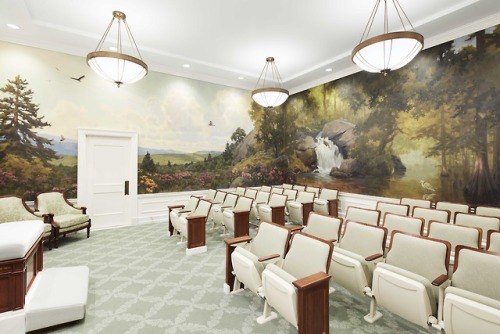 Inside the newly renovated Memphis Tennessee Temple of The Church of Jesus Christ of Latter-day Sain