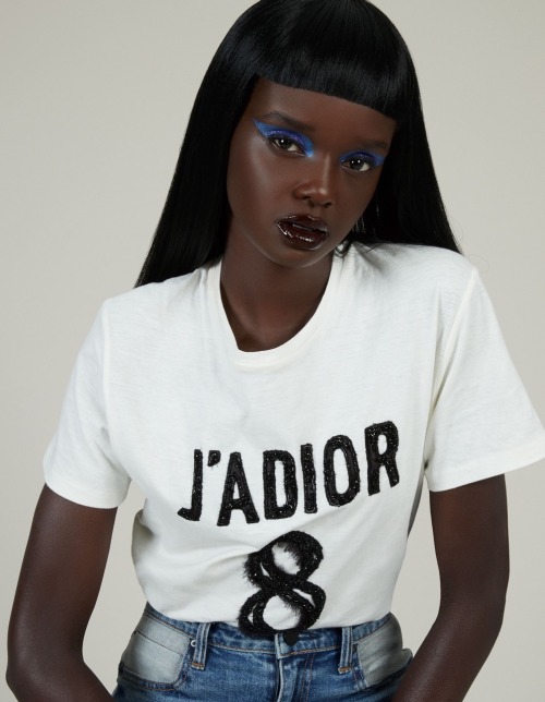 femmequeens:Duckie Thot photographed by Jerome Corpuz with makeup by Pat McGrath for Refinery 29
