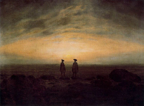 Two Men by the Sea (1817) — Georg Friedrich Kersting 