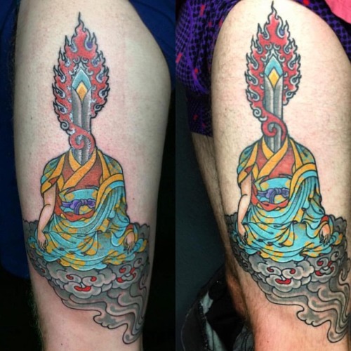 Fresh (left) &amp; HEALED (right) on the talented @justinprukop. This and more designs in my highlig