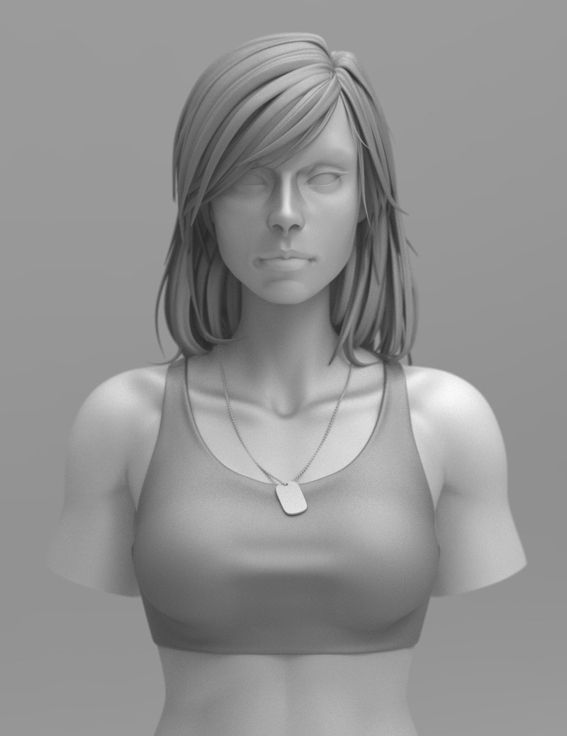 laloon:A little hair exercise since I need to get faster with curves. Did a Pharah