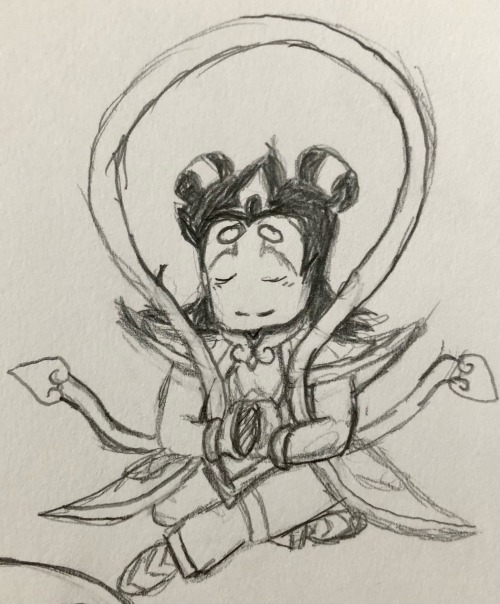 Decided To Sketch Out Ne Zha From Monkie Kid. Hes Pretty Enjoyable, And Has The Most Detailed Outfit