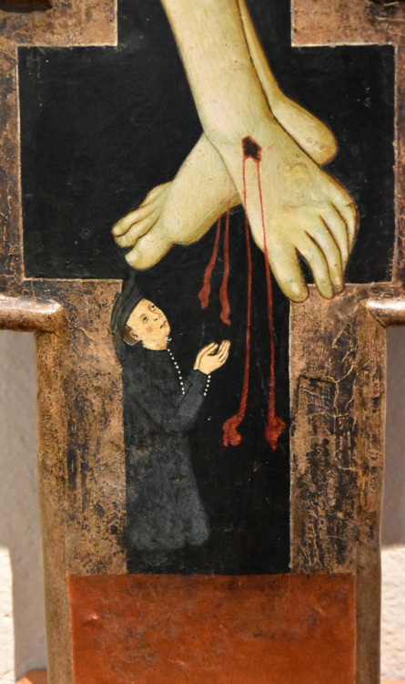 Details of paintings from the collection of the Pinacoteca of San Gimignano, Tuscany (14th-15th cent