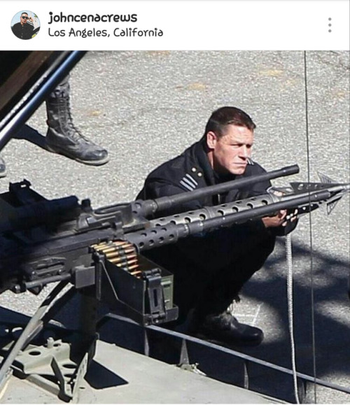 relatablepicturesofoptimusprime:  More behind the scenes pics of John Cena as a Sector 7 Agent. Pics courtesy of @johncenacrews on Instagram.