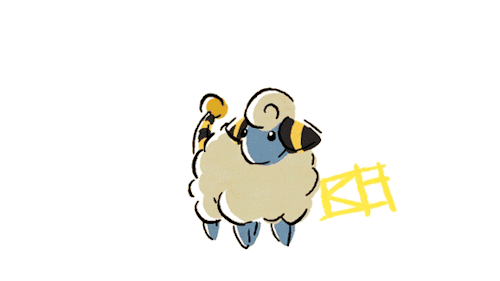 slowtho:  I was looking through my pokemons and ampharos got me thinking, why is he/she going bald? So I made this animation.  You can also check it here: http://slowtho.deviantart.com/