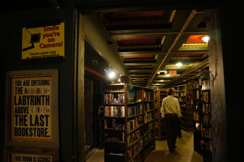 redheadedmadness:  takingshotswithjustinbieber:  freewriterandnaturelover:  eversolightly:  “There is a place. Like no place on Earth. A land full of wonder, mystery, and danger!”The Last BookstoreLos Angeles, California  This place is on my bucket