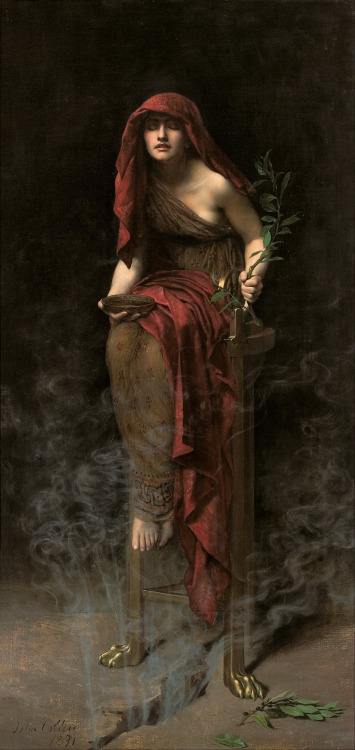 John Collier - Priestess of Delphi (1891)Art Gallery of South Australia, Adelaide